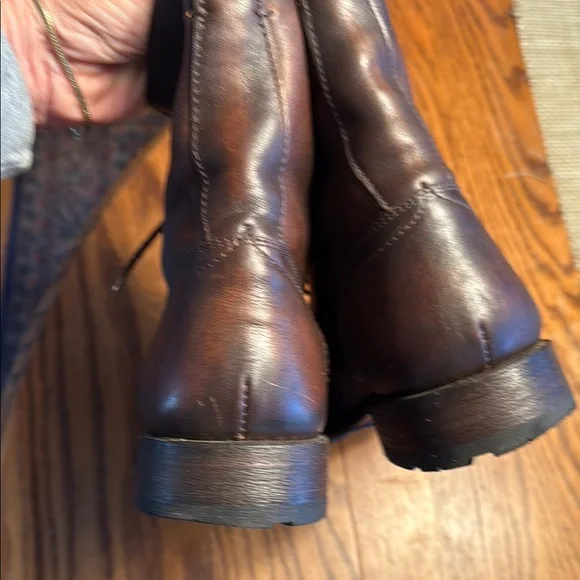 Brown Leather UNISEX Boots 8.5D
